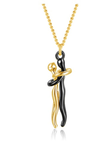 Couple Love Hug Necklace