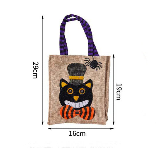 🎃 Halloween Candy Tote Bag – Trick or Treat in Style 🕸️🍬