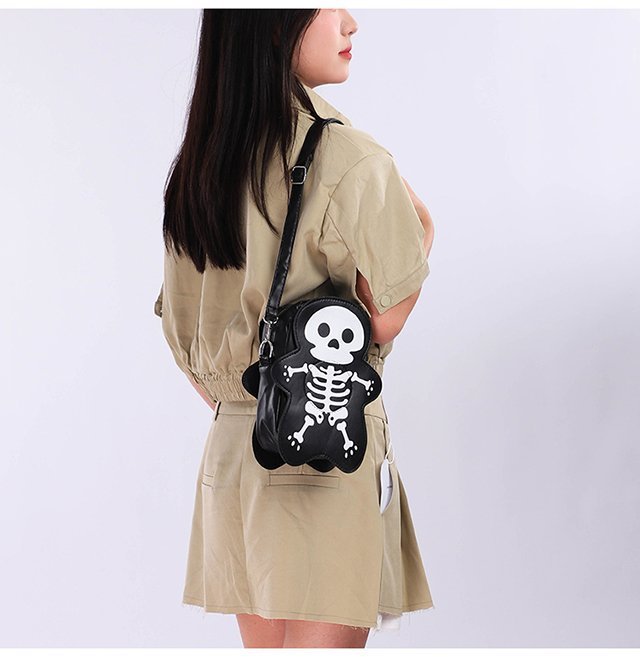 💀 Halloween Skull Shoulder Bag – Slay the Night 🖤👁️