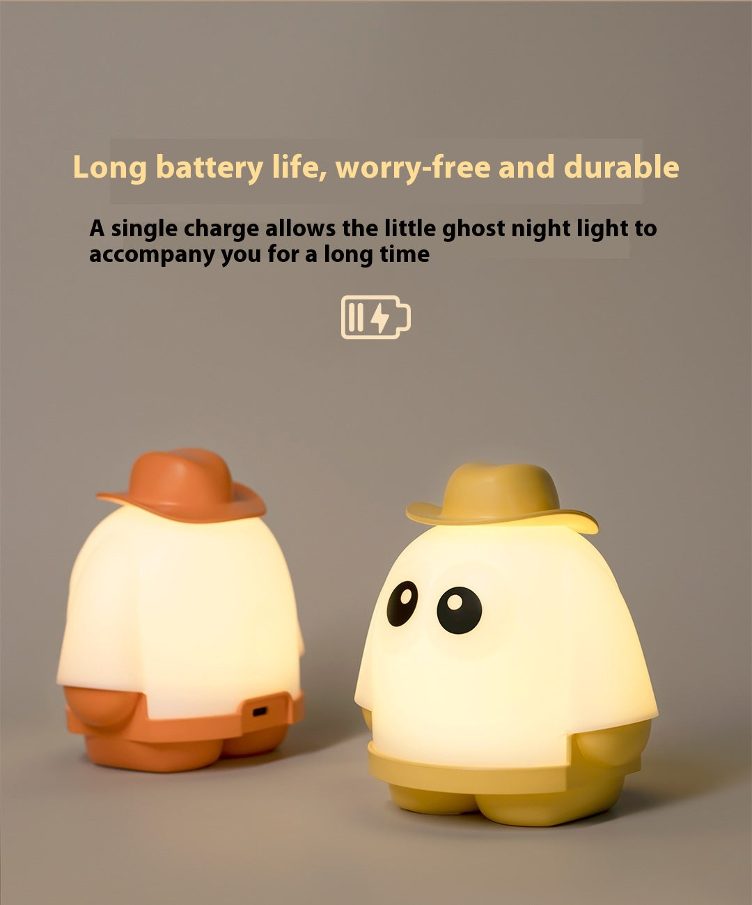 👻🔮 Midnight Whisper Ghost Night Light 🎃✨