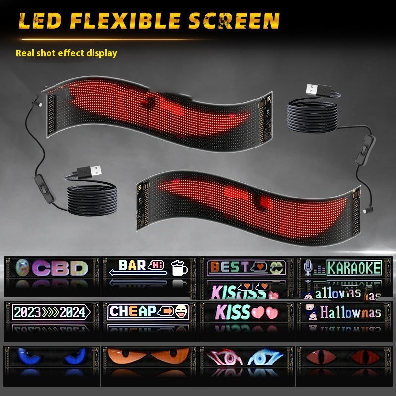 LED Flexible Display for Car
