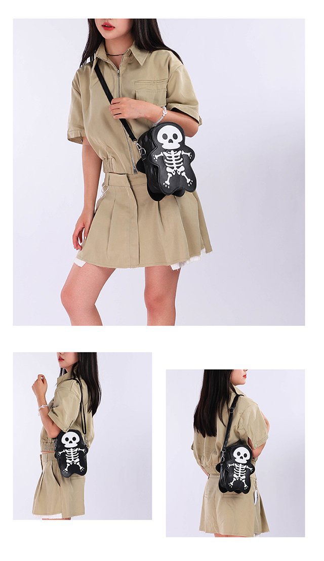 💀 Halloween Skull Shoulder Bag – Slay the Night 🖤👁️