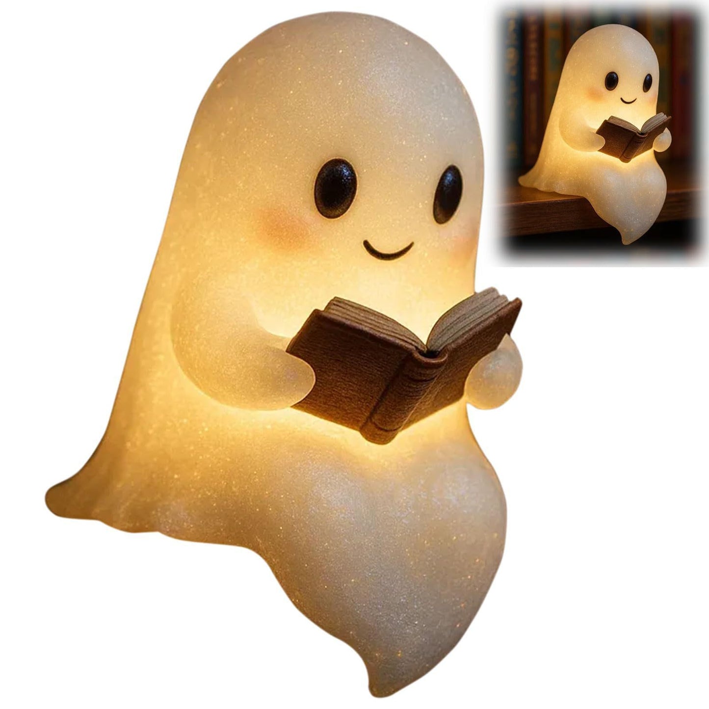 👻 Glow-Ghoul LED Ghost Night Light 🕯️✨