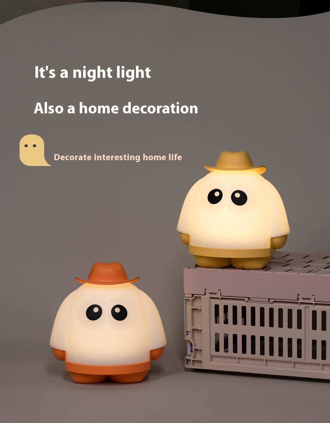 👻🔮 Midnight Whisper Ghost Night Light 🎃✨