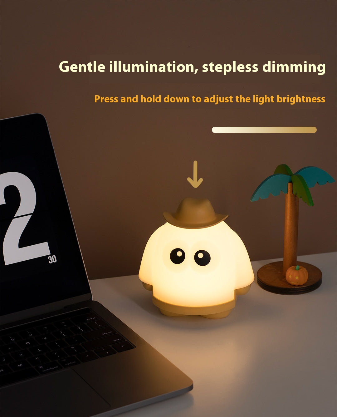 👻🔮 Midnight Whisper Ghost Night Light 🎃✨