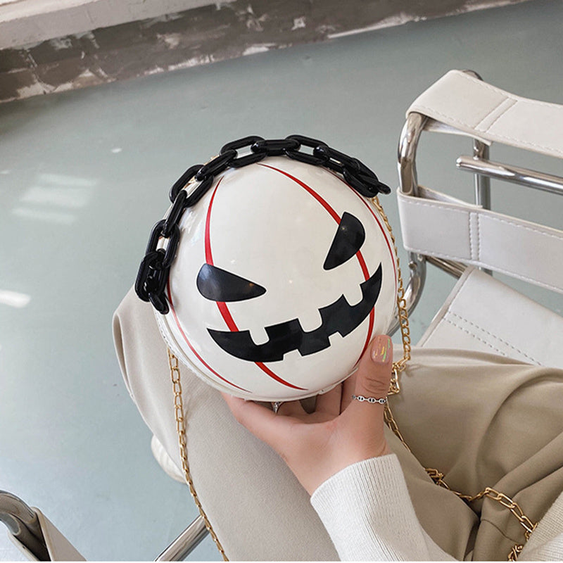 🎃 Halloween Pumpkin Ball Handbag – The Ultimate Spooky Accessory 🖤✨