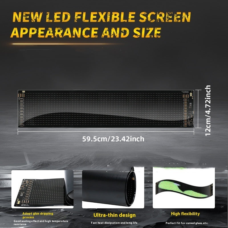 LED Flexible Display for Car
