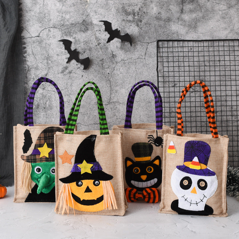 🎃 Halloween Candy Tote Bag – Trick or Treat in Style 🕸️🍬