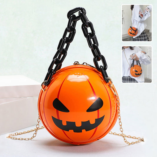 🎃 Halloween Pumpkin Ball Handbag – The Ultimate Spooky Accessory 🖤✨